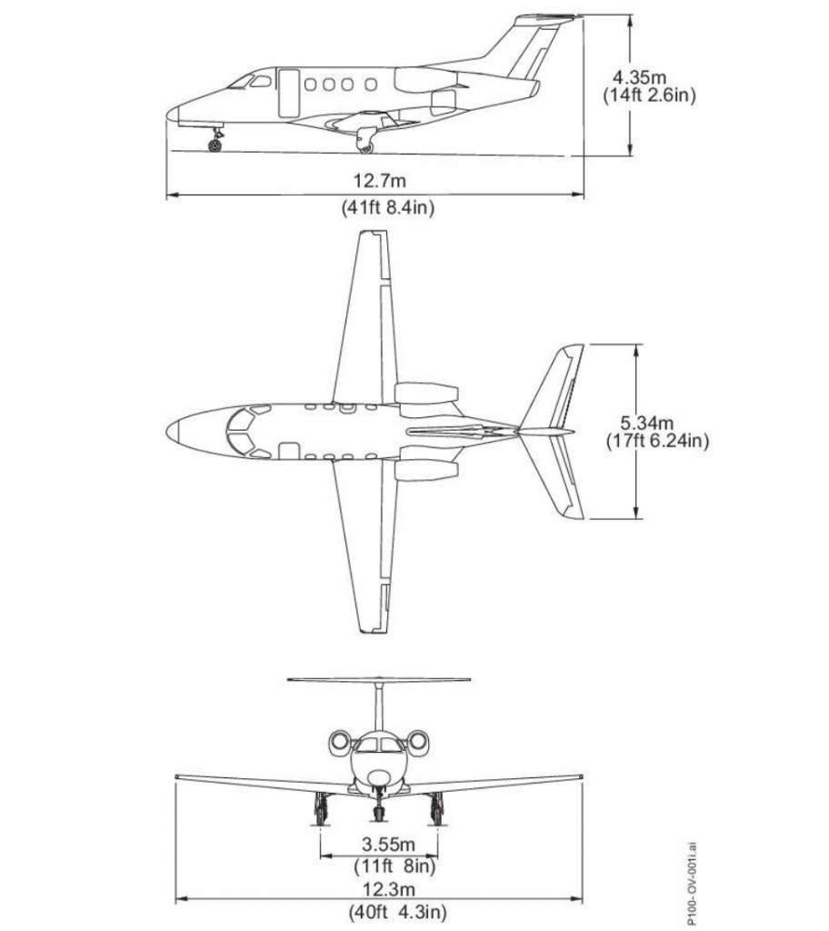 Diseño de plano phenom 100
