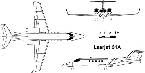 Interior confortable y elegante del Learjet 31, ideal para viajes de negocios o placer con hasta 8 pasajeros.